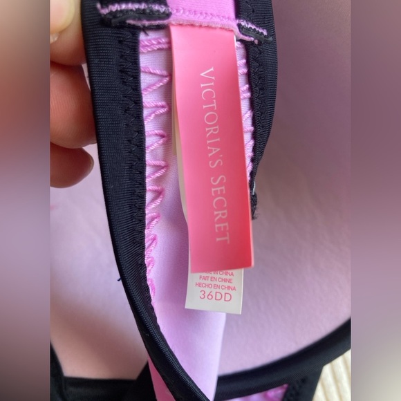 Victoria's Secret Purple Blue Stitched Fabulous Swim Top - Picture 8 of 8